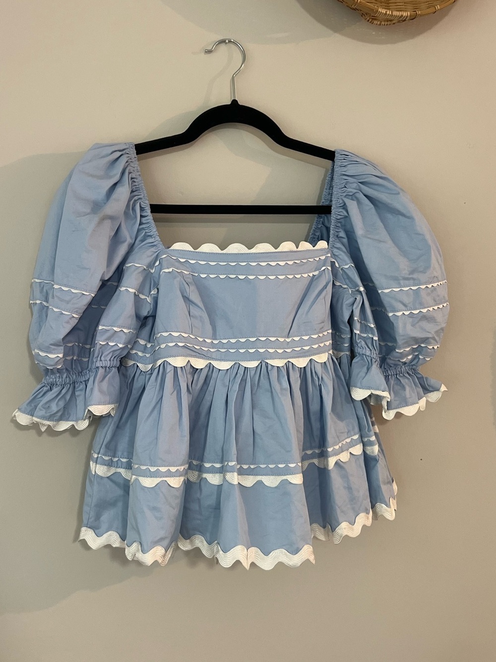 NWT Sofie the label cropped babydoll top size small - Picture 2 of 10